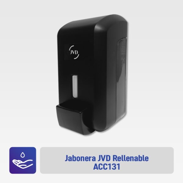 Jabonera negra JVD ACC131