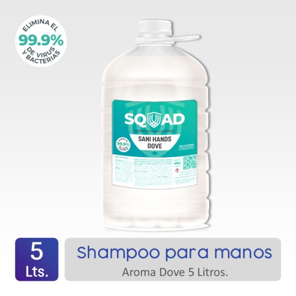 Sanihans shampoo para manos aroma dove